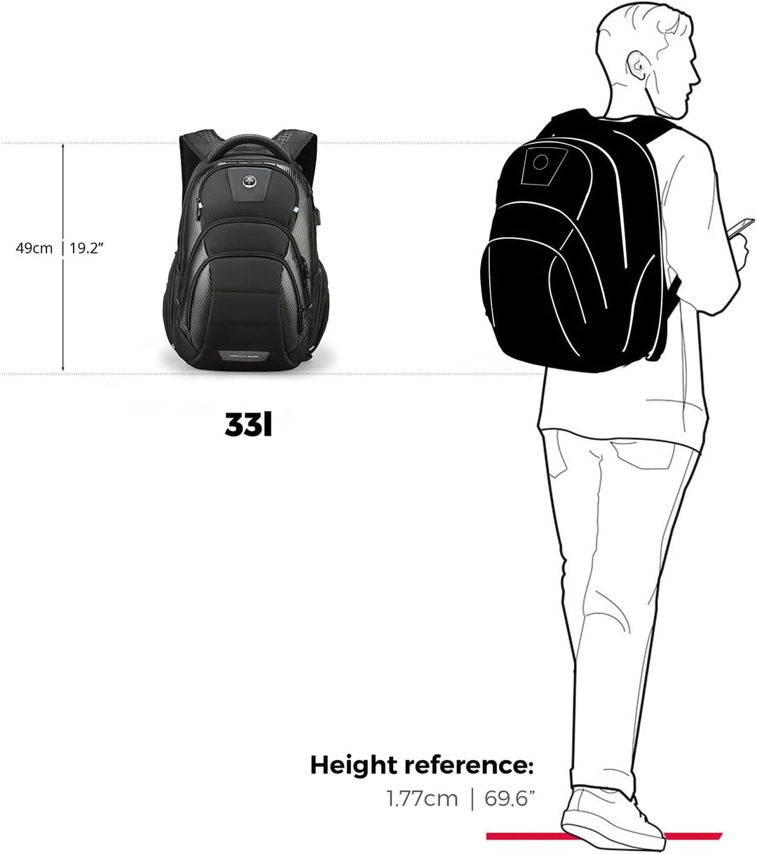 Swissdigital Design CIRCUIT PRO - Mochila para laptop para hombre p...