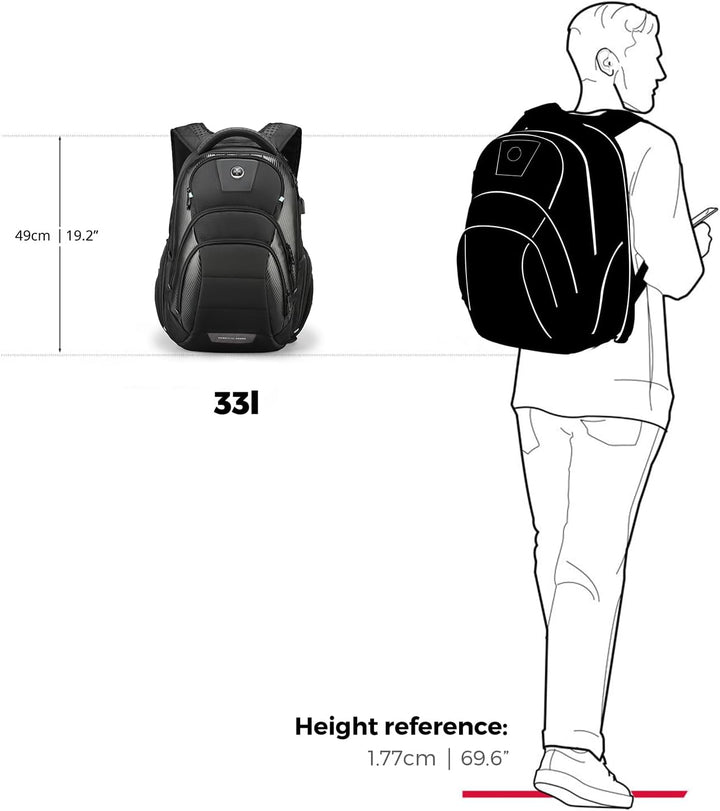 Swissdigital Design CIRCUIT PRO - Mochila para laptop para hombre p...