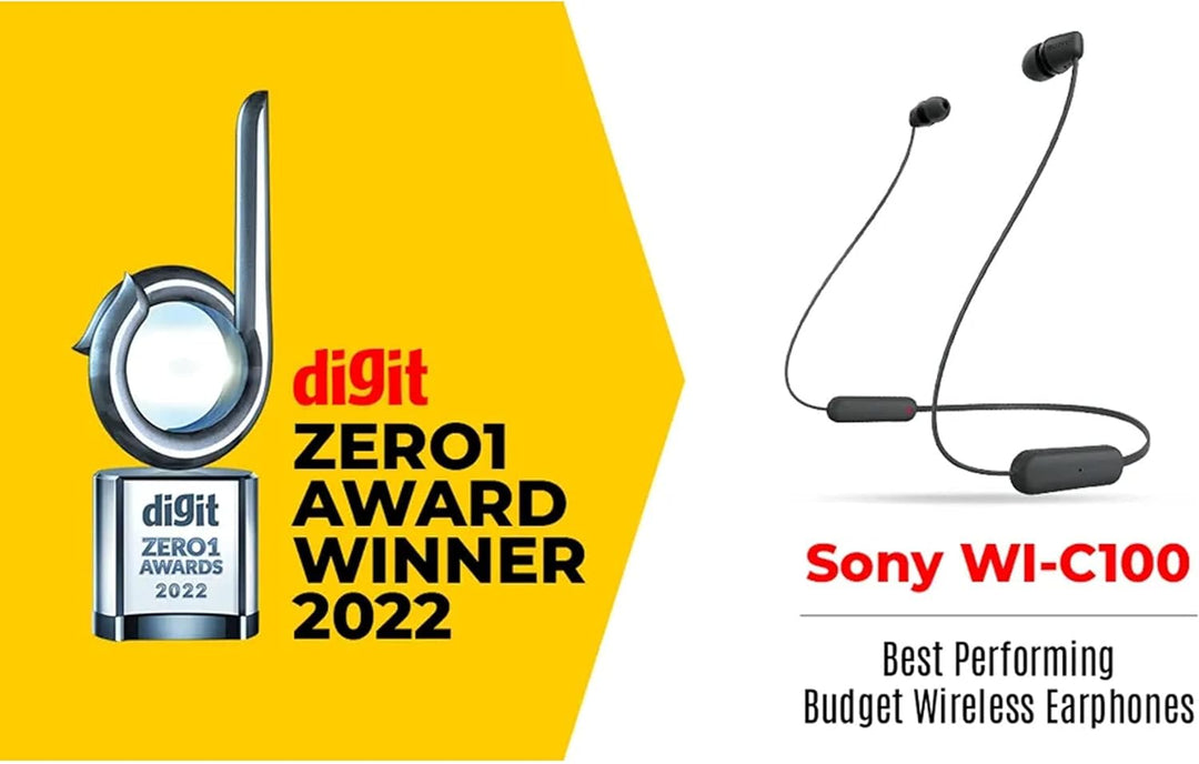 Sony WI-C100 - Auriculares inalámbricos Bluetooth con micrófono int...