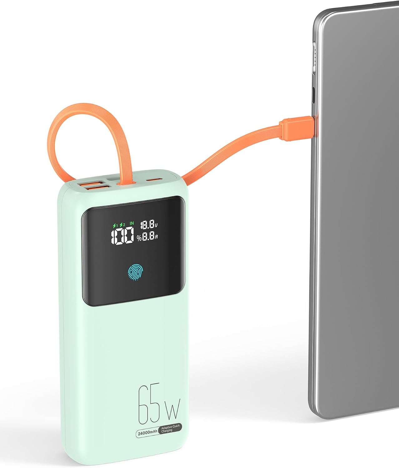 Banco de energía para portátil, 24000 mAh, 65 W, cargador portátil...