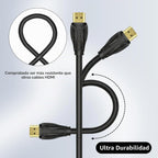 Cables HDMI de 75 pies de largo, 4K60Hz, cable HDMI 4K de alta velocidad con conectores chapados en oro, compatible con PlayStation Arc PS3 PS4 PC HDTV