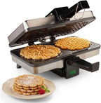 Máquina para hacer pizzellas de CucinaPro, Negro