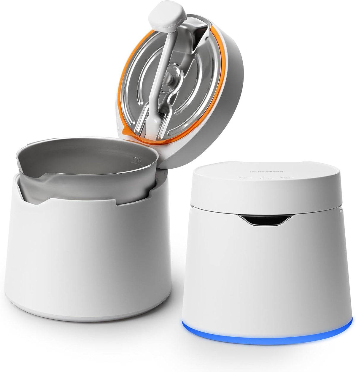 Carepod One Plus Humidificador de Acero Inoxidable para Habitación Grande con Luz de Ambiente, Silencioso y Seguro para Bebé, Solo 3 Partes Lavables, Humidificador Ultrasónico de Niebla Fría Fácil de