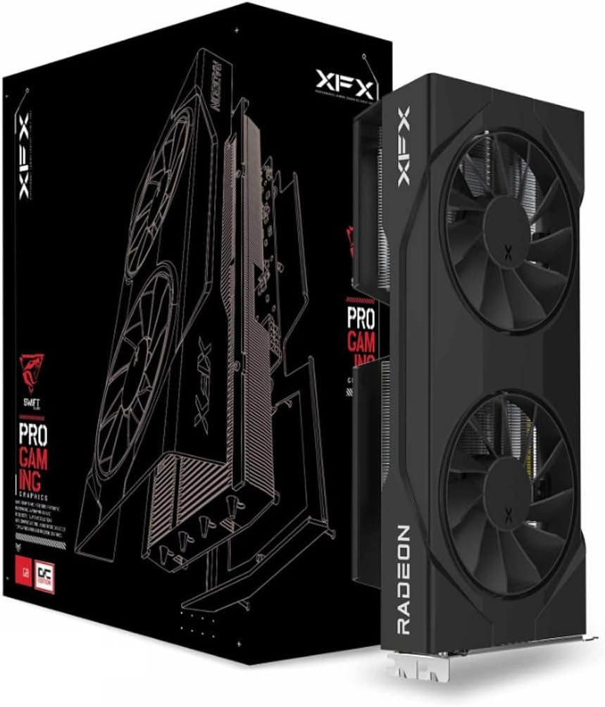 XFX Swift AMD Radeon RX 9060 XT OC Edición para juegos con 16 GB GD...