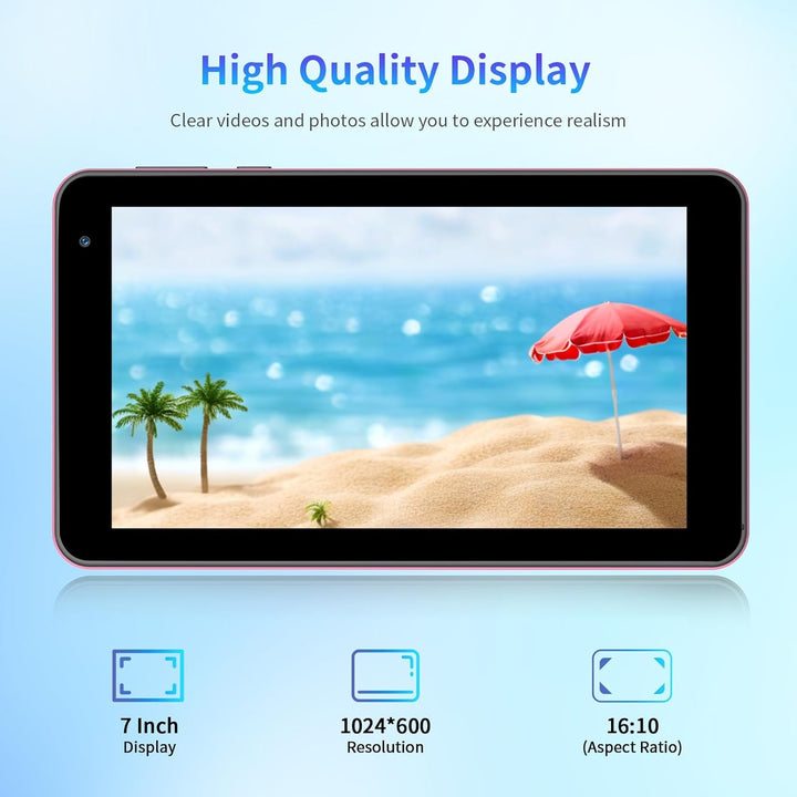 VASOUN Tableta de 7 pulgadas Android 15, 8 GB (3 GB+5 GB ampliables...