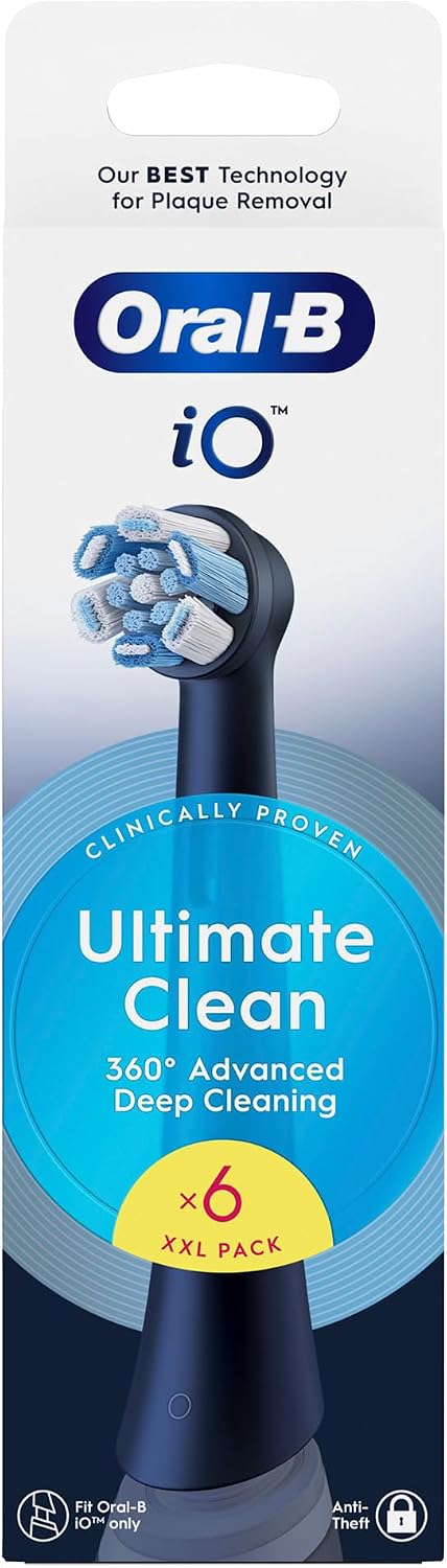 Oral-B Ultimate Clean - Juego de cepillos genuinos negros de repues...