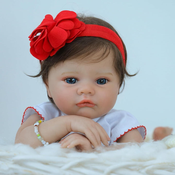 SCOM Muñecas de bebé realistas Niña - Muñeca Reborn de 18 Pulgadas...