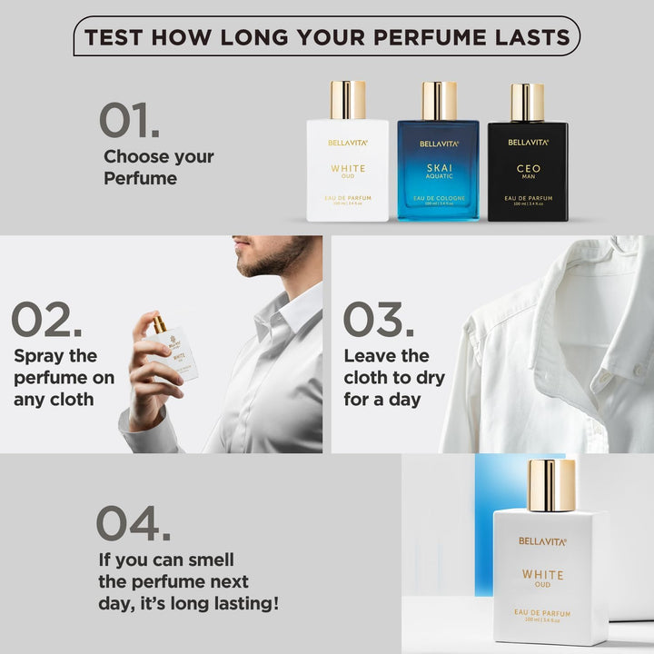 Bellavita Luxury White Oud Eau de Parfum | 3.4 fl oz (3.4 onzas líq...