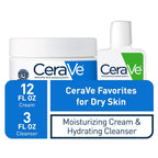 CeraVe Crema Hidratante y Limpiador Facial Hidratante, Combo de Prueba, 15 Ounce