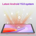 ICONLINK Tableta de 10 pulgadas Android 15 Tablets con funda