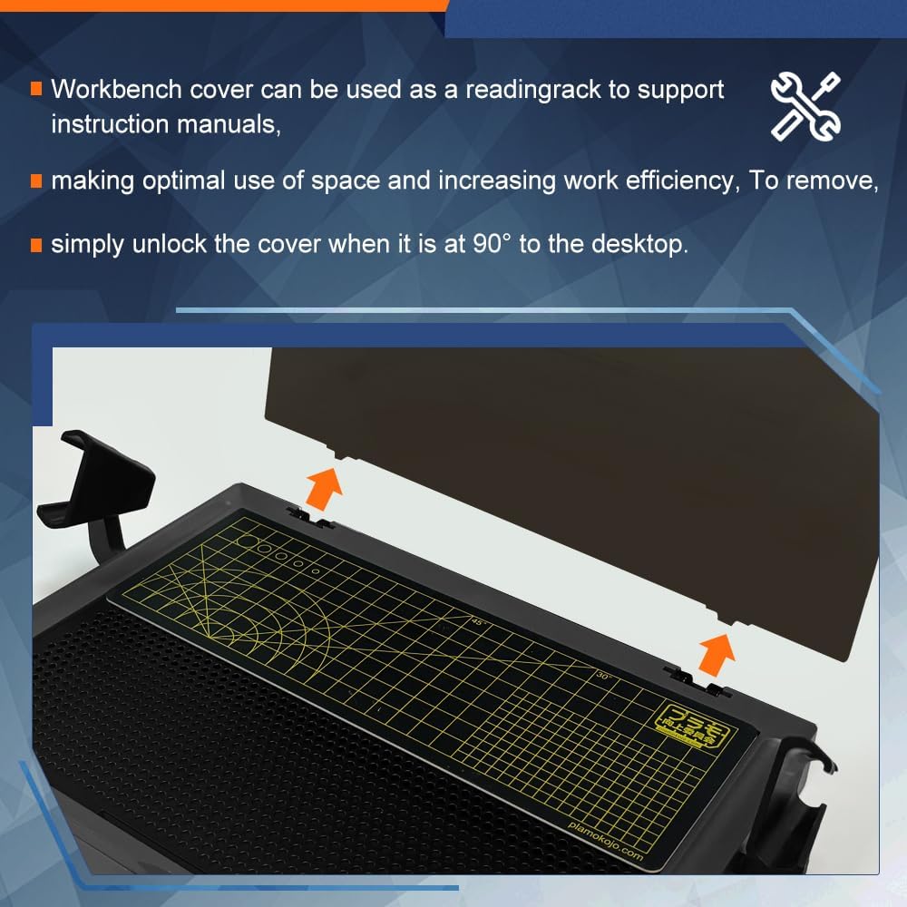 MWK-18 Kit de ensamblaje de modelo Gundam, kits de modelo de Gundam, mesa básica de trabajo portátil, ensamblaje, mesa de corte de trabajo, mesa de trabajo con cajón móvil, tapete de corte de doble
