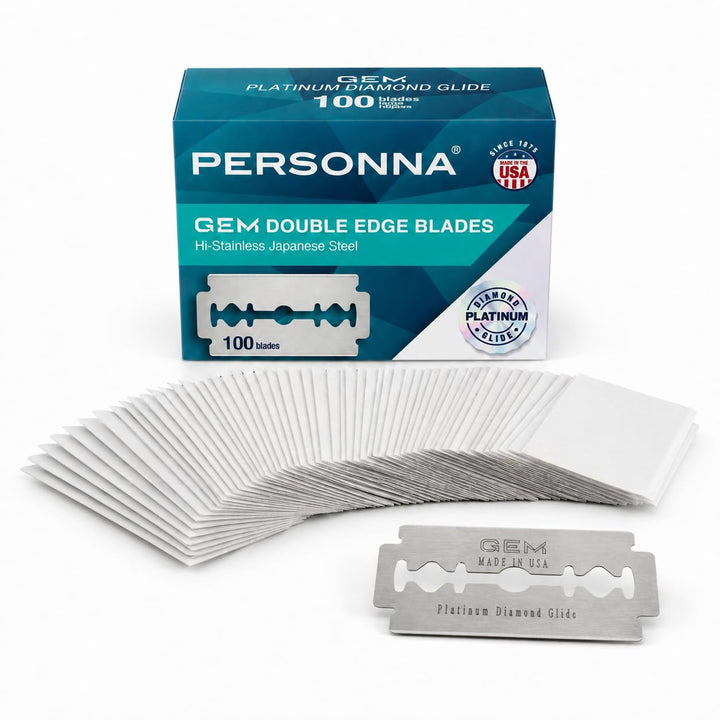 Personna GEM Platinum Diamond Glide - Cuchillas de afeitar de doble...