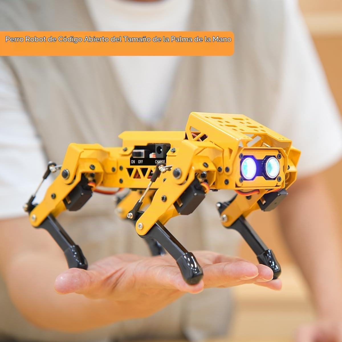 MechDog Robot Perro para Arduino Scratch Python Kit de inicio de Robot Inteligente con ESP32, Cámara AI, Reconocimiento y Seguimiento de Objetivos, Autoequilibrio, Programación de Cuadrúpedo Biónico