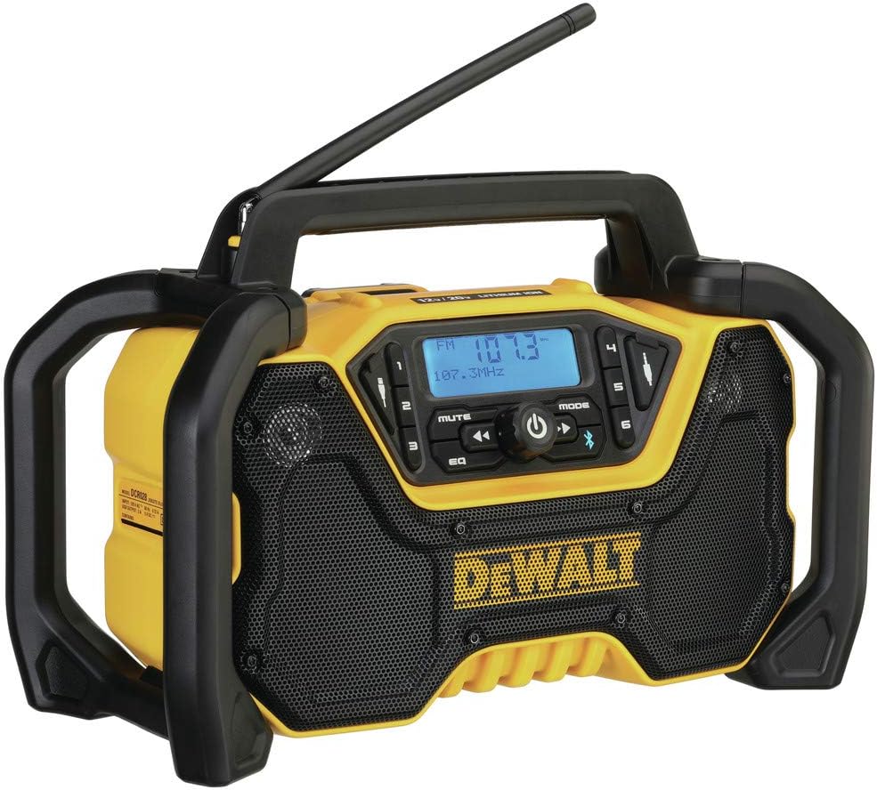 DeWalt 12V\/20V MAX Radio Bluetooth portátil, inalámbrico, alcance...