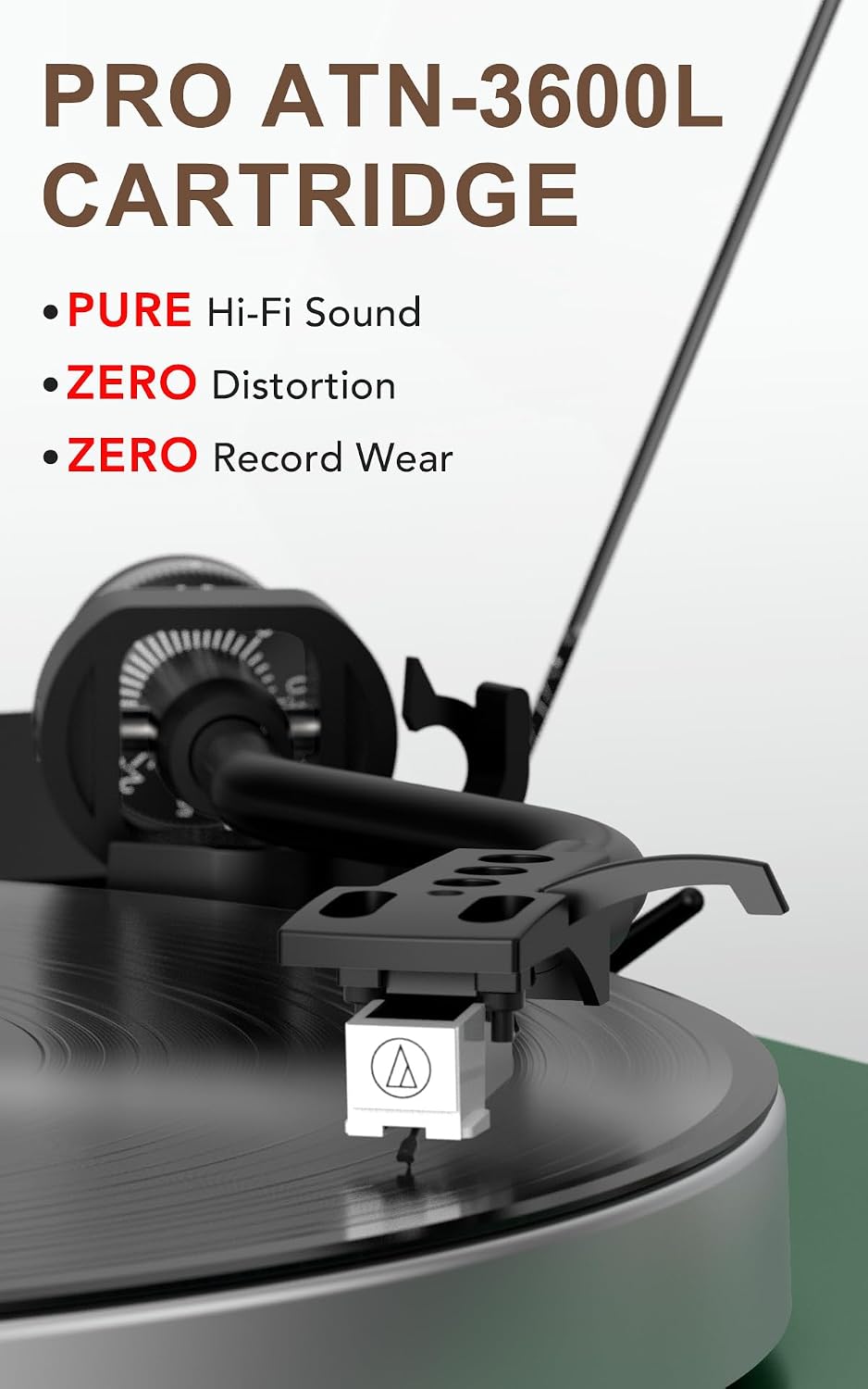 Seasonlife® Tocadiscos todo en uno con 4 altavoces y Bluetooth, verde
