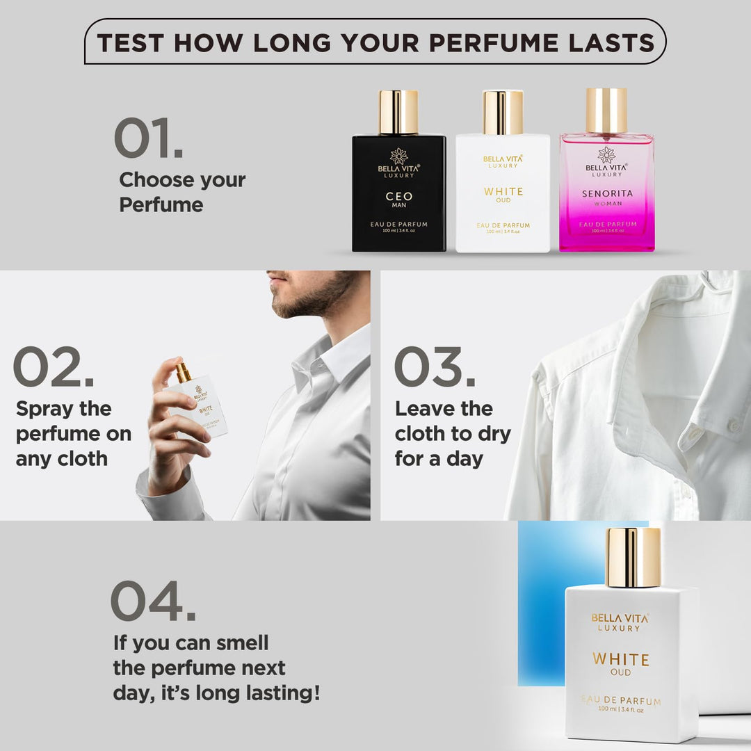 Bellavita Luxury White Oud Eau de Parfum | 3.4 fl oz (3.4 onzas líq...