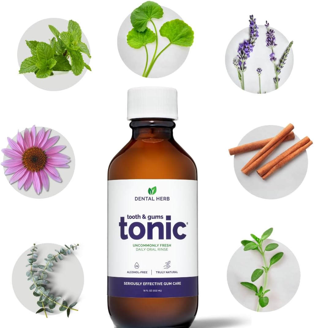 Dental Herb Company dientes y encías tónicas, botella de 18 oz