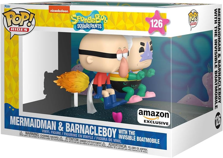 Funko POP Rides Deluxe: Bob Esponja Squarepants - Hombre sirena y c...