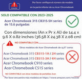 mCover Funda solo compatible con computadora portátil Acer Chromebo...
