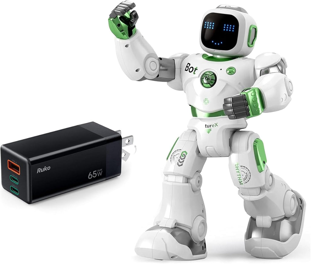Ruko Robot verde 1088 y cargador USB C PD65W
