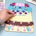 DJECO LPA Cakes & Sweets Collages Kit de mosaico – Crea tu propia chispa con purpurina para el hogar – Divertido y creativo para familiares y amigos, niños y niñas, educativo, kit de manualidades de