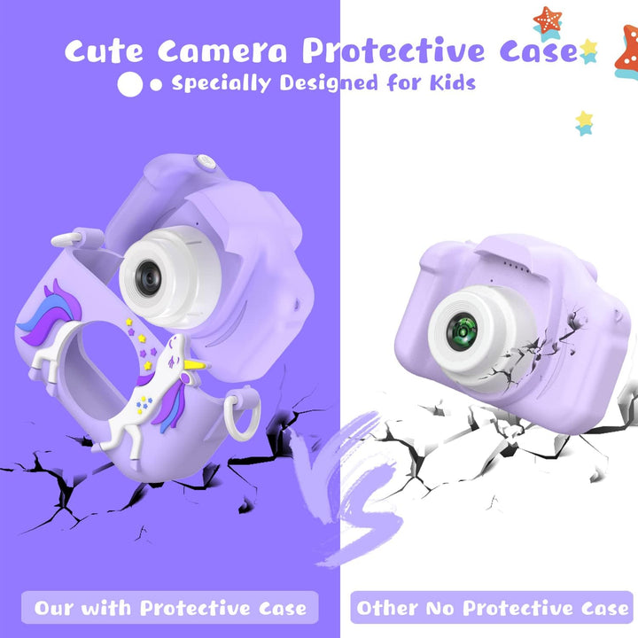 Dwfit Cámara de selfie mejorada para niños, regalos de cumpleaños d...