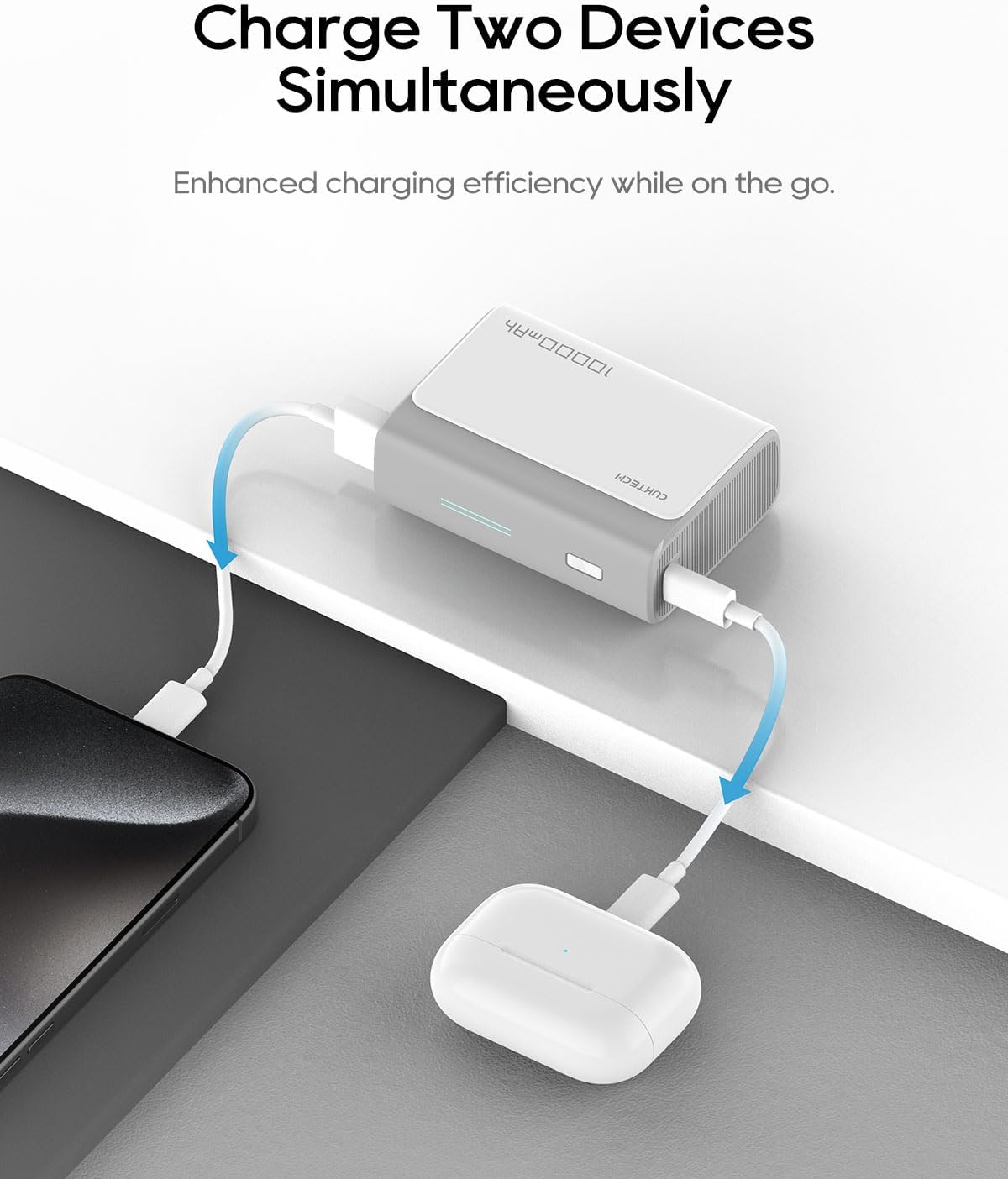 CUKTECH Mini banco de energía de 30 W, cargador portátil de 10000 m...