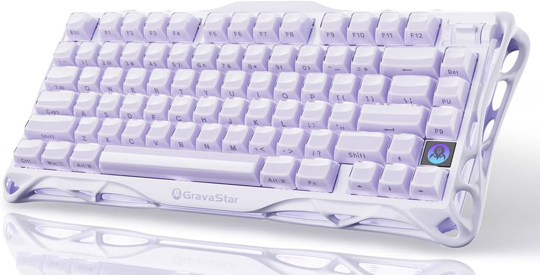 GravaStar Teclado mecánico inalámbrico Mercury K1 Purple 75% - Tecl...