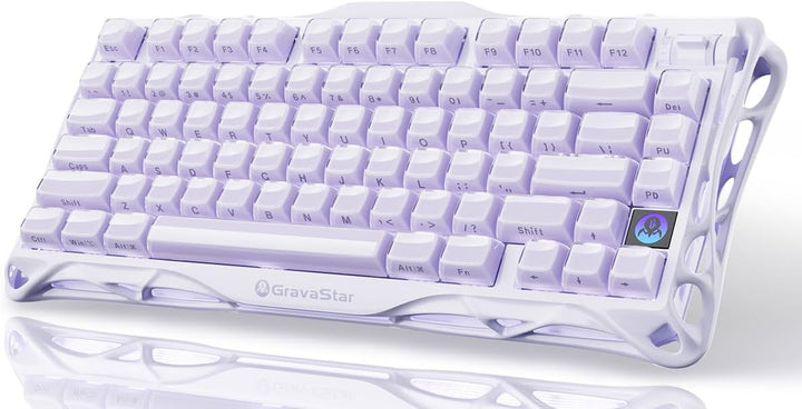 GravaStar Teclado mecánico inalámbrico Mercury K1 Purple 75% - Tecl...