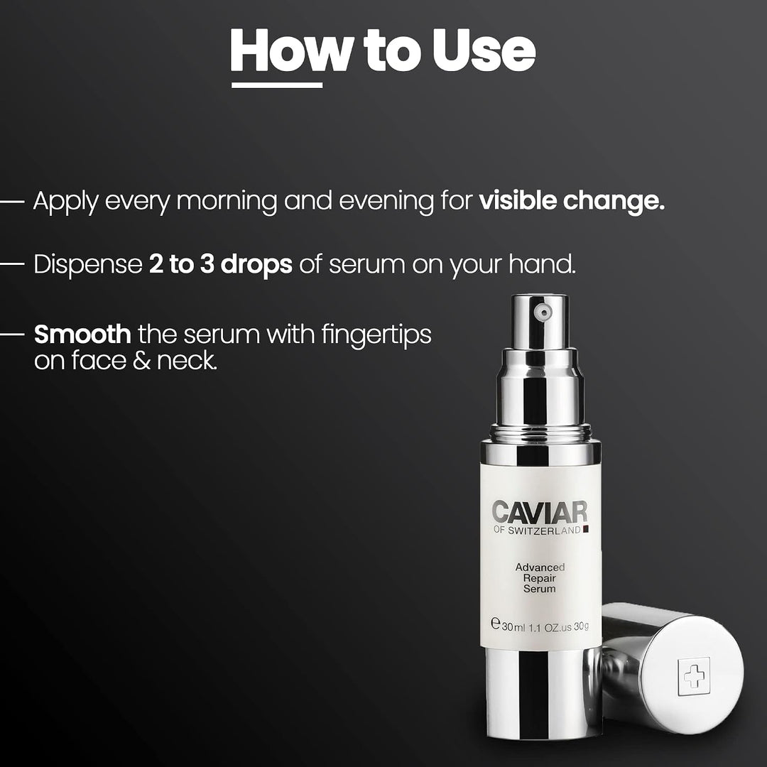 Suero facial de extracto hidratante de caviar \u2013 Suero de repar...