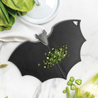 Tabla de cortar OTOTO - Tablas de cortar de madera y plástico para cocina, divertidos y espeluznantes gadgets de cocina, regalos para casa nueva y góticos, apta para lavavajillas (Murciélago, Plástico