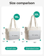 BAGSMART - Bolso de mano hinchado para mujer, bolso de trabajo ligero