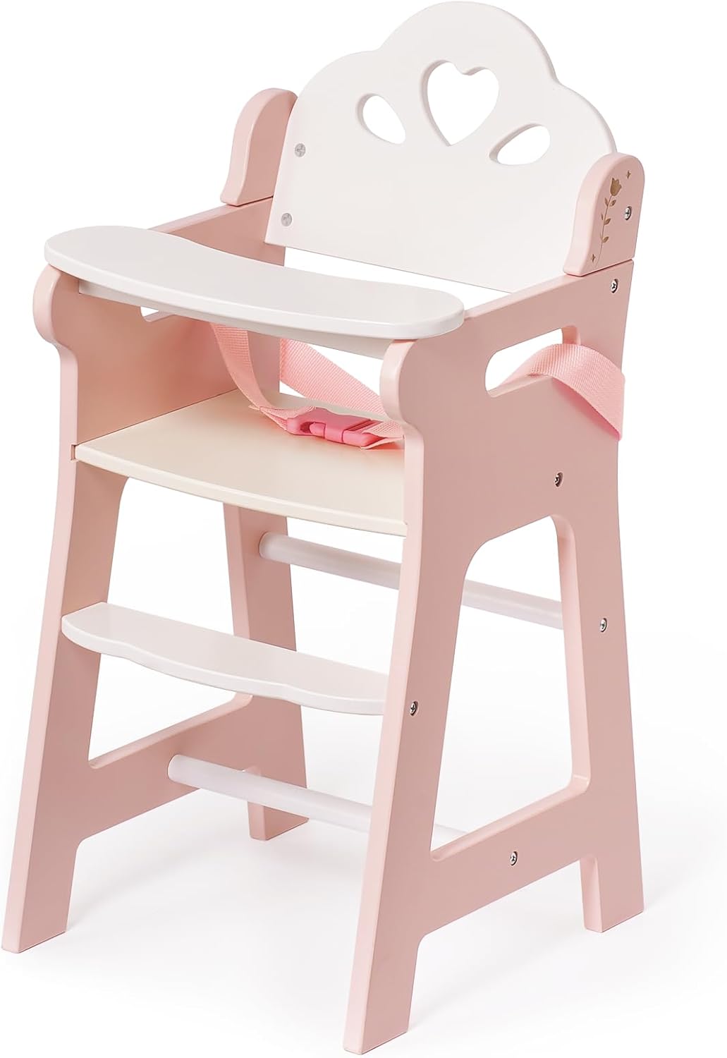 ROBUD Silla alta de muñeca de bebé, silla alta de juego de simulaci...