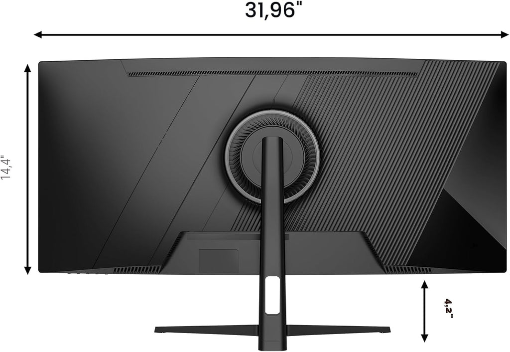 CRUA Monitor curvo para juegos de 34 pulgadas, 240 Hz WQHD 3440 x 1...