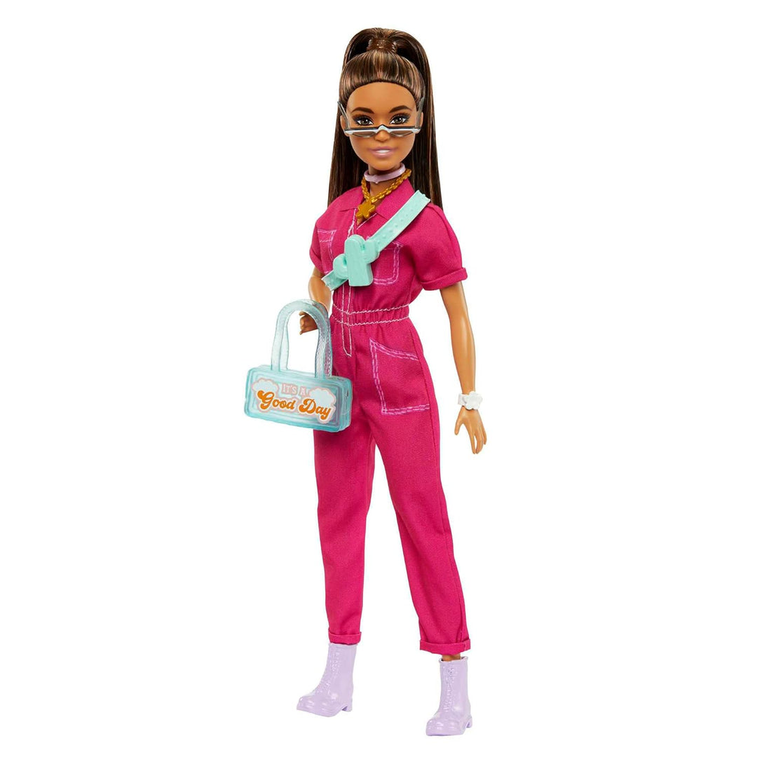 Barbie Muñeca en mono rosa de moda con accesorios y cachorro de mas...