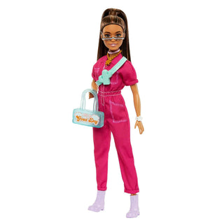 Barbie Muñeca en mono rosa de moda con accesorios y cachorro de mas...