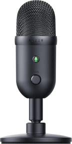 Razer Seiren V2 X - Micrófono USB de condensador para transmisión y juegos en PC: patrón de captación supercardioide - Limitador digital integrado - Monitorización del micrófono y control de ganancia