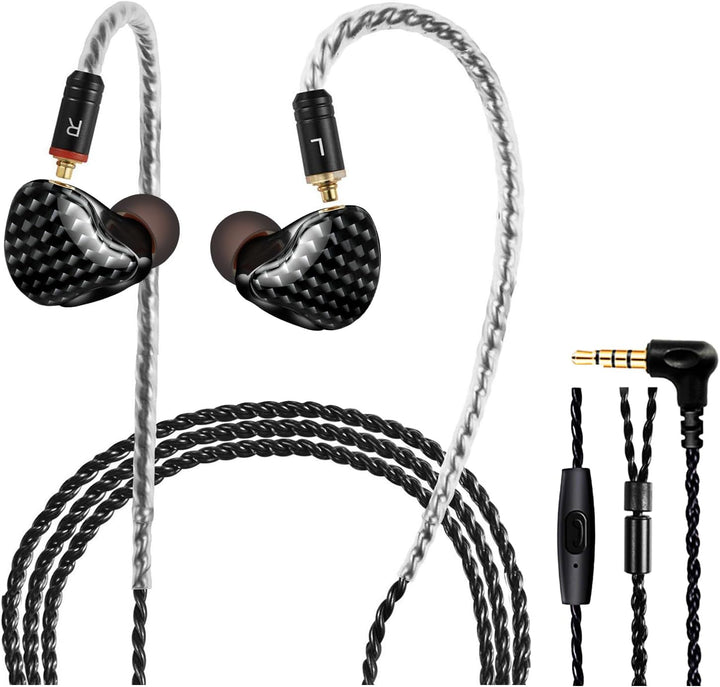 DCMEKA Auriculares con monitor intrauditivo, auriculares estéreo Hi...