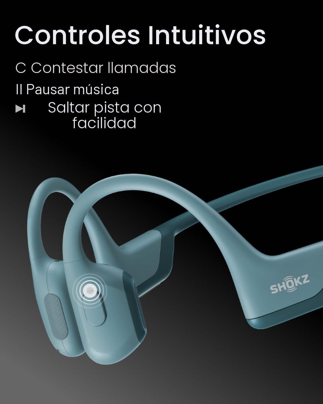 SHOKZ OpenRun Pro - Auriculares de conducción ósea, auriculares dep...