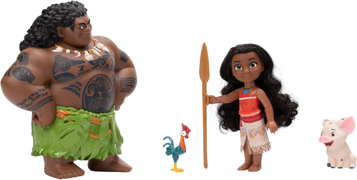 Disney Princess Set de regalo de muñecas pequeñas Moana & Maui