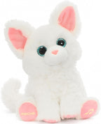 Juguete de peluche blanco del gato, 10" juguete musical interactivo