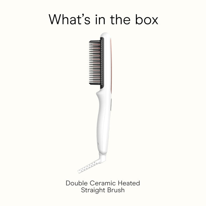 Conair Cepillo alisador de pelo de cerámica doble, cepillo alisador...