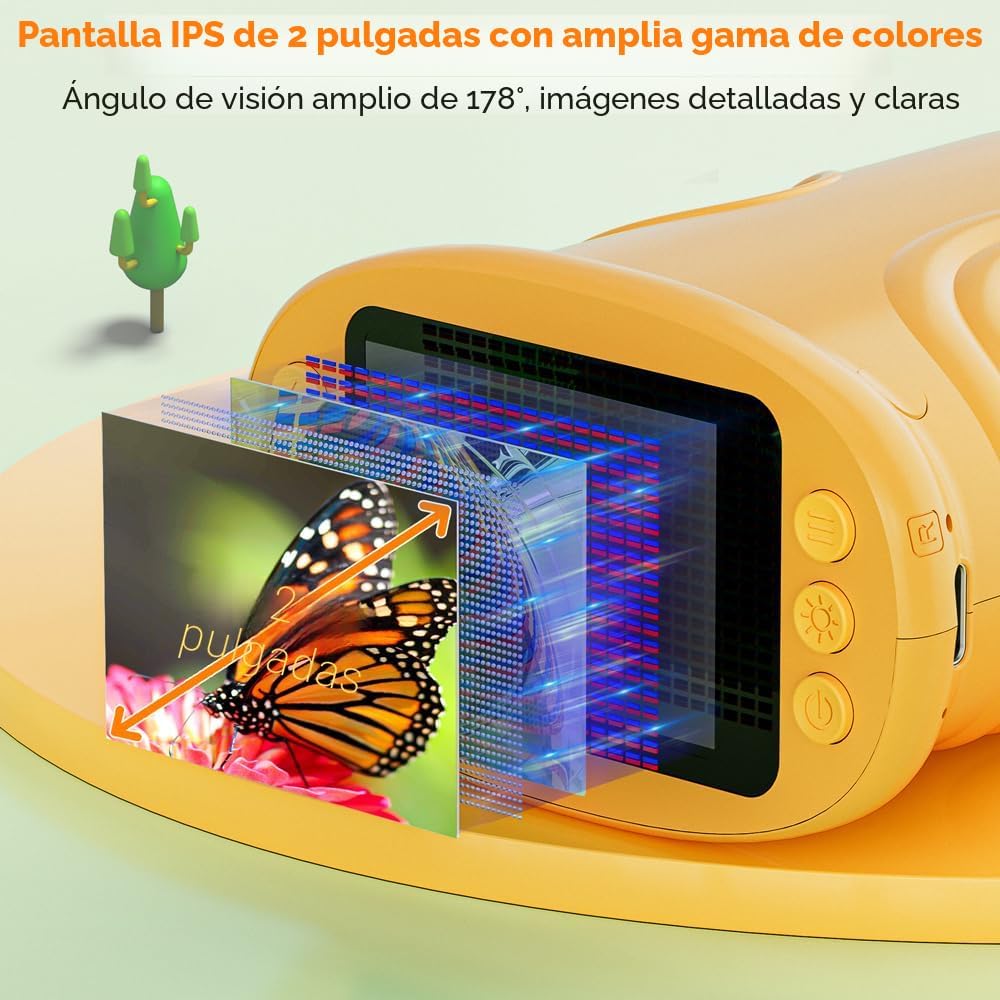 Microscopio para niños, pantalla de 2.0 pulgadas, microscopio digital 1000X para niños, mini microscopios de mano de bolsillo para niños, regalo de festival de cumpleaños, juguetes divertidos