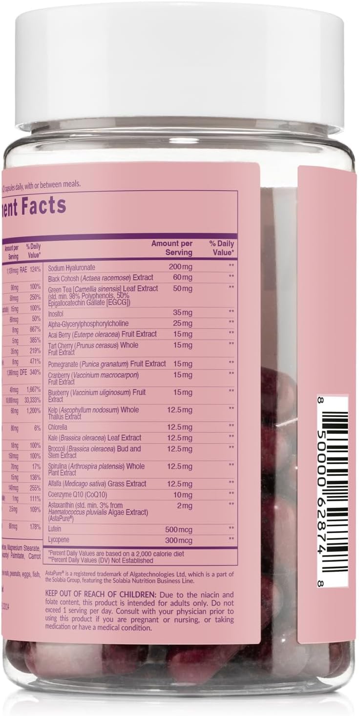 Multivitamínico diario para mujeres \u2013 Vitaminas A, C, E, selen...