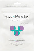 Tabletas de pasta de dientes con flúor sin pegar, menta