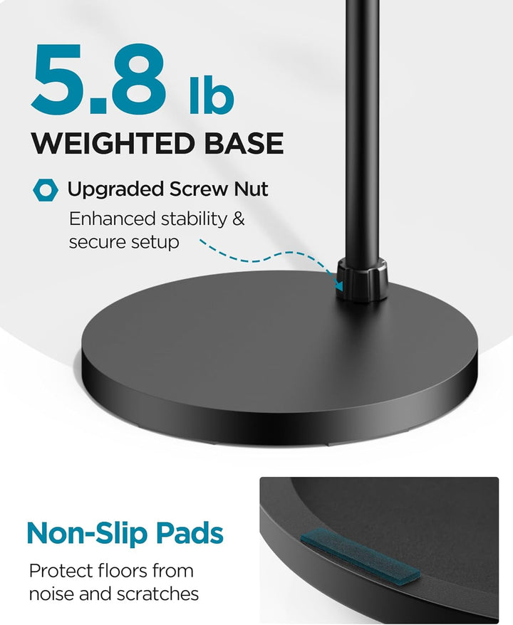 InnoGear Soporte de micrófono, altura máxima de 82.28 pulgadas, sop...