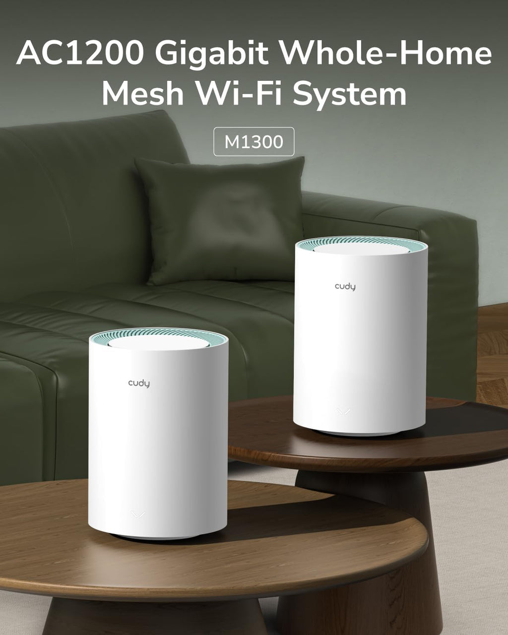 Cudy AC1200 Gigabit Wi-Fi 5 Mesh System, 860 pies cuadrados, OpenWRT