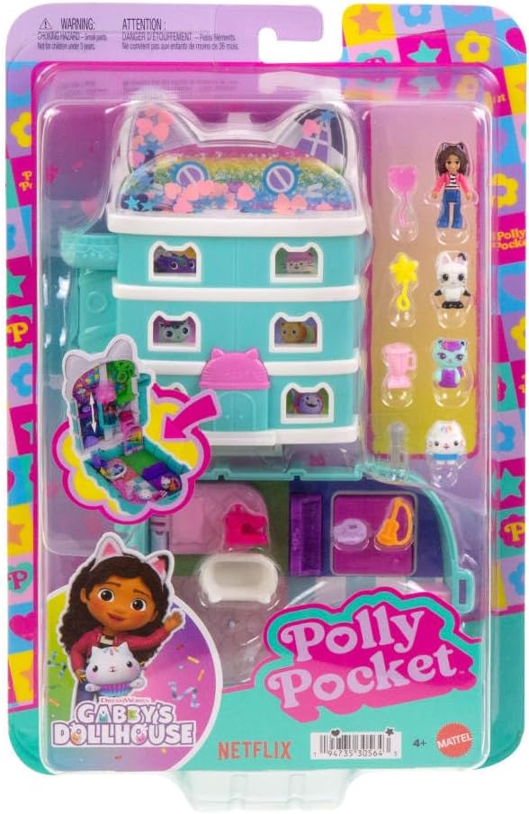Polly Pocket x Gabbys Dollhouse Compacto Micro Muñecas y