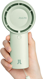 JISULIFE Ventilador turbo portátil de mano [tiempo máximo de enfria...