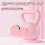 KHTO Pesas Rusas para Ejercicio de Fitness - Juego de Pesas Rusas de Fuerza en Rosa, Mancuernas para Equipo de Gimnasio en Casa